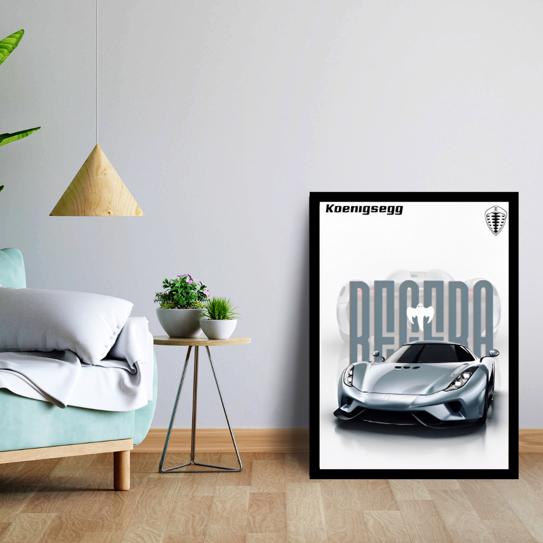 Koenigsegg Becera Frame | Aesthetic Poster | Supercar Wall Art Décor | Gift for Car Lovers