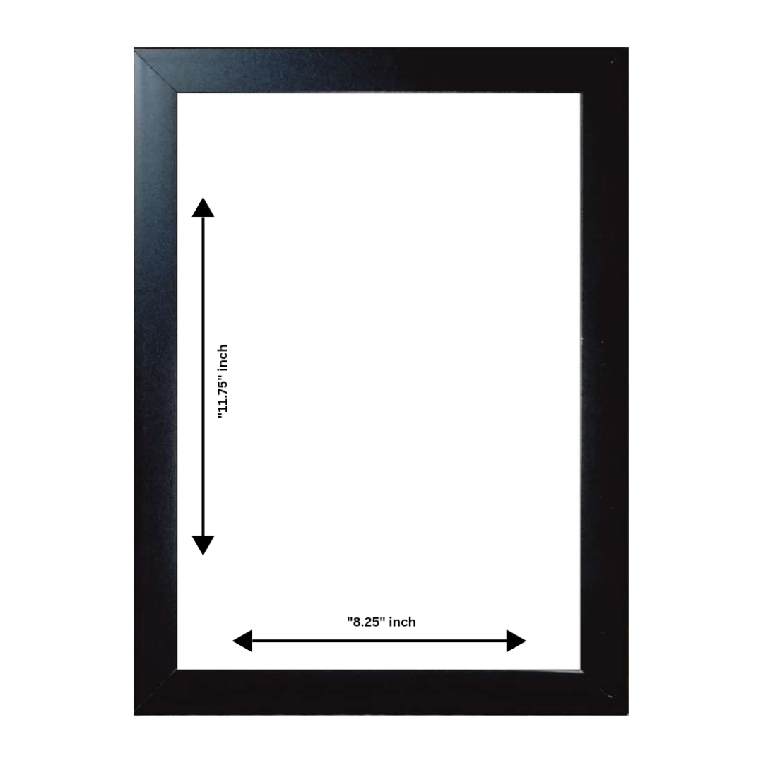 Customized A4 Photo Frame | Personalised Fibre Frame with Glass or Acrylic Sheet | COD