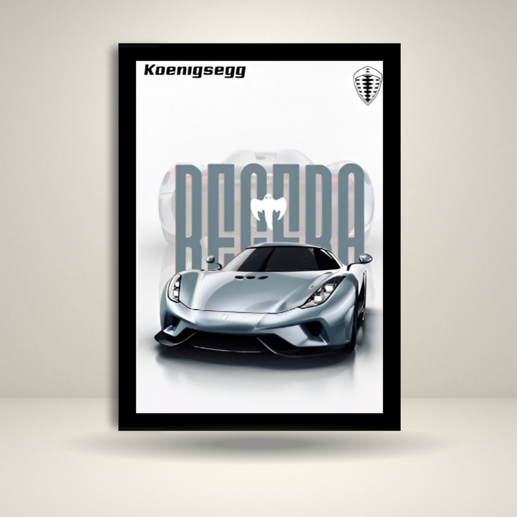 Koenigsegg Becera Frame | Aesthetic Poster | Supercar Wall Art Décor | Gift for Car Lovers