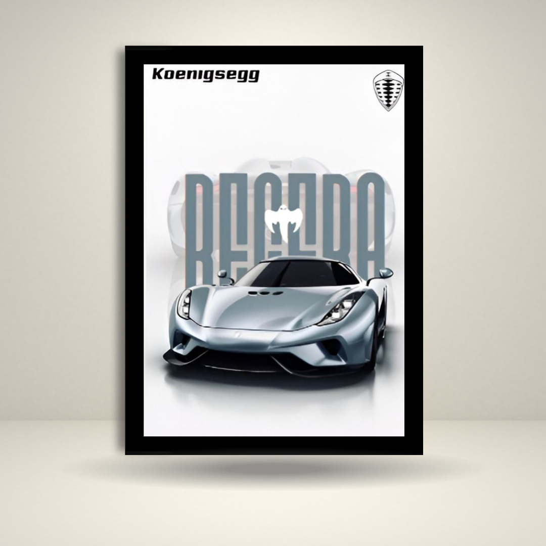 Koenigsegg Becera Frame | Aesthetic Poster | Supercar Wall Art Décor | Gift for Car Lovers